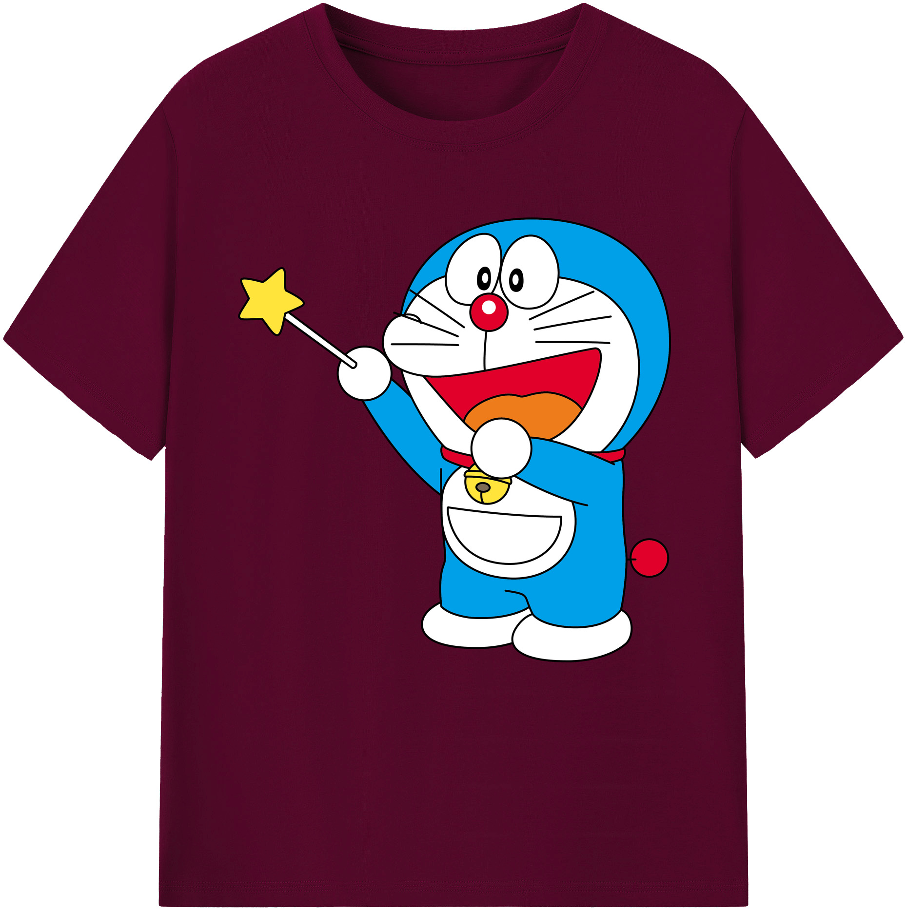（画像用） ドラえもん Doraemon レディースカジュアルプリントTシャツ（綿100％）